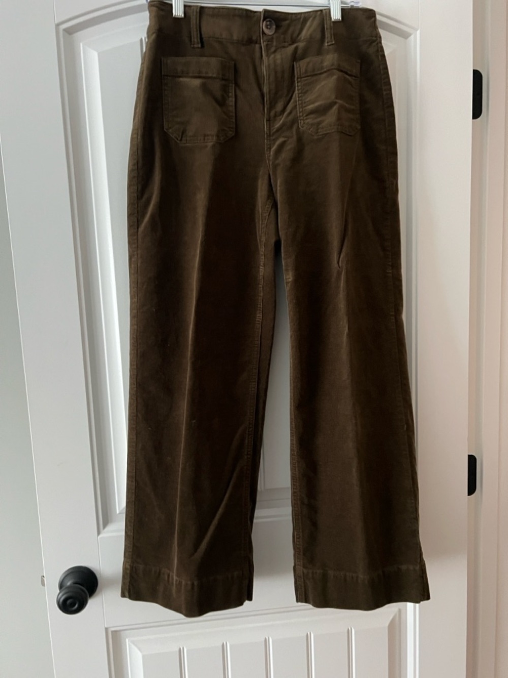Talbots Olive Corduroy pants wide leg